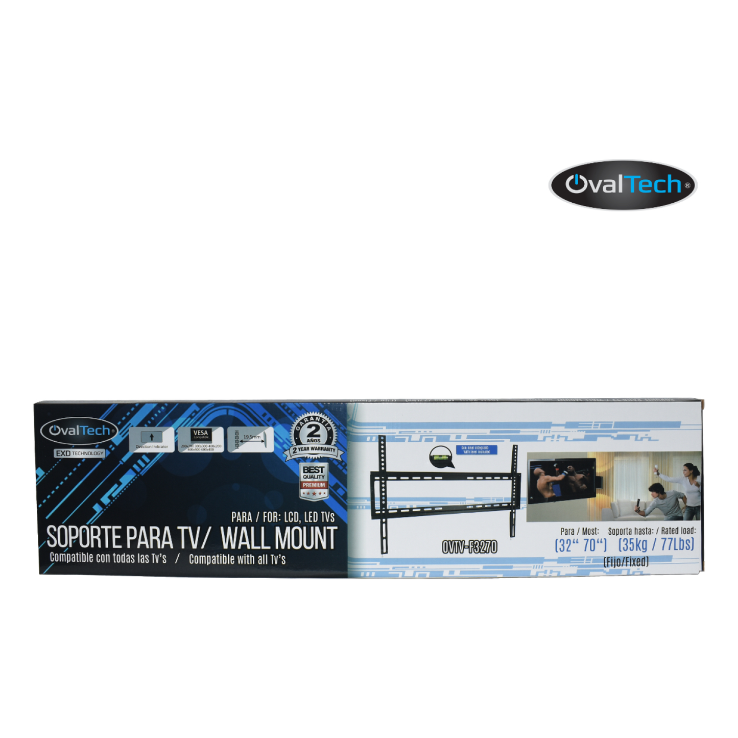 Soporte de Pared FIJO para TV  OVALTECH OVTV-F3270