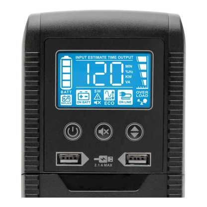 UPS Interactivo con USB 1000VA/600W, 120V 50H TRIPP-LITE ECO1000LCD