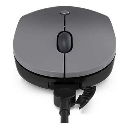 Mouse Lenovo 4Y51C21216 inalámbrico 2.4 GHz óptico 2400 DPI 5 botones Negro, Gris