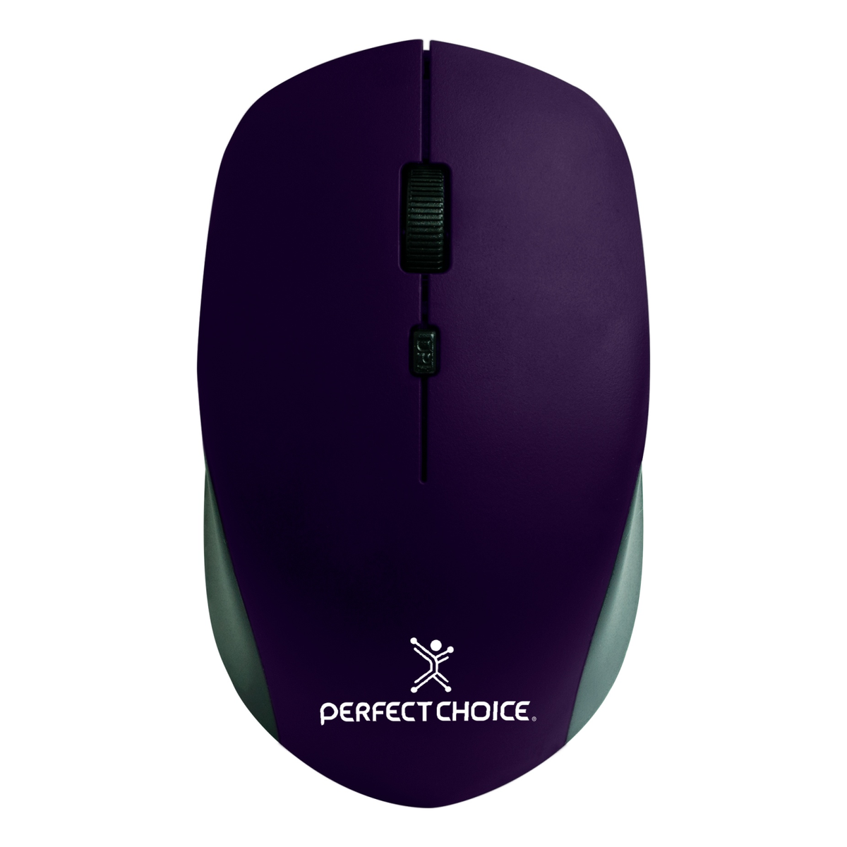 Mouse PERFECT CHOICE PC-045113 inalámbrico 2.4 GHz óptico 1600 DPI 3 botones ergonómico Violeta