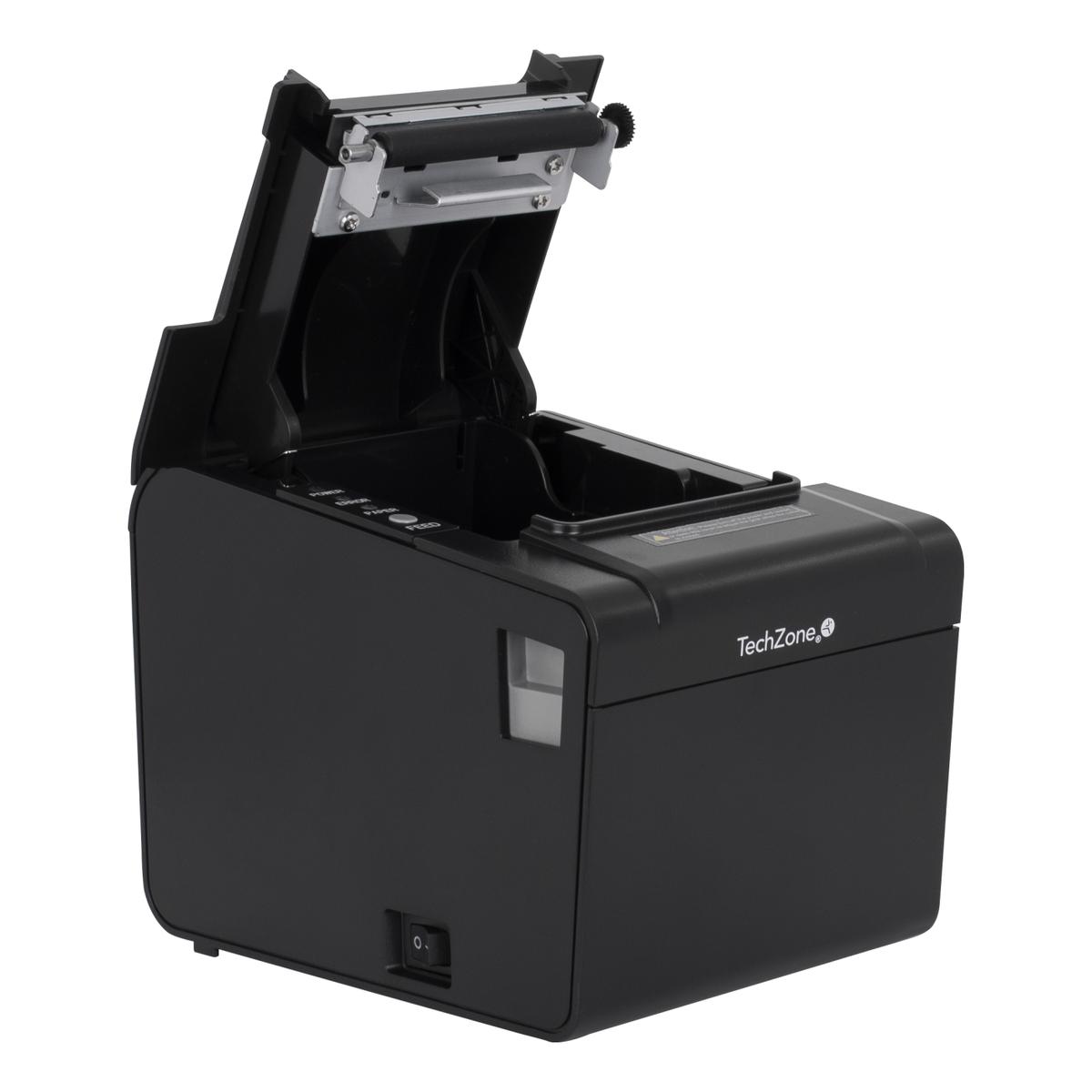 Impresora POS Térmica TECHZONE TZBE102 de 250 mm/s y 203 DPI con USB, Serial, RJ45 y RJ11