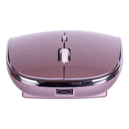 Mouse TECHZONE SLIVE inalámbrico 2.4 GHz/USB óptico 1600 DPI 4 botones Rosa (TZACMOI27)