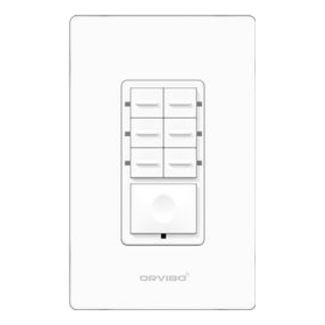 Botonera de 7 Escenas Inteligente ZIGBEE  Orvibo T10S7ZW-1UO