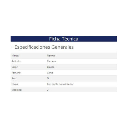 Carpeta Nextep NE-013D
