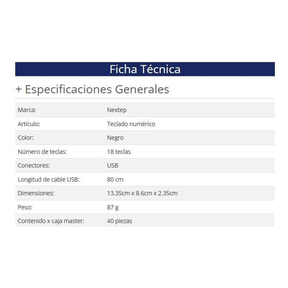 Teclado Nextep NE-417