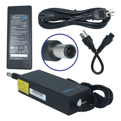 Adaptador para Computadora Portatil  OVALTECH 19V/4.74AH puerto USB para CQ42
