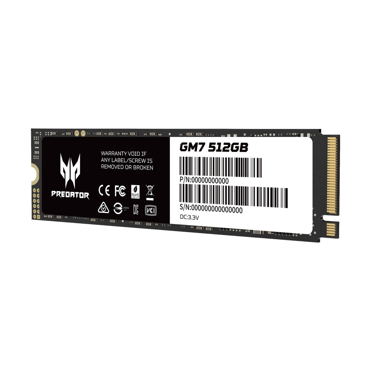 SSD NVMe Acer GM7 512 GB (BL.9BWWR.117)