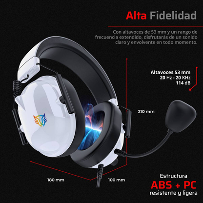 Diadema Gamer Balam Rush Aviator Level HA757 Alámbrica con Sonido Envolvente (BR-941174)