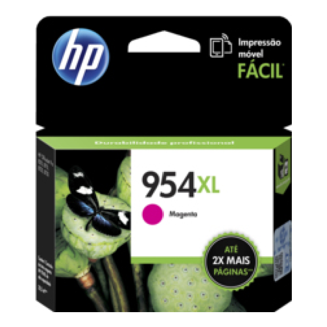 Cartucho de Tinta HP Original 954XL Magenta – Para OfficeJet Pro 7740, OfficeJet Pro 8710, OfficeJet Pro 8720 (L0S65AL)