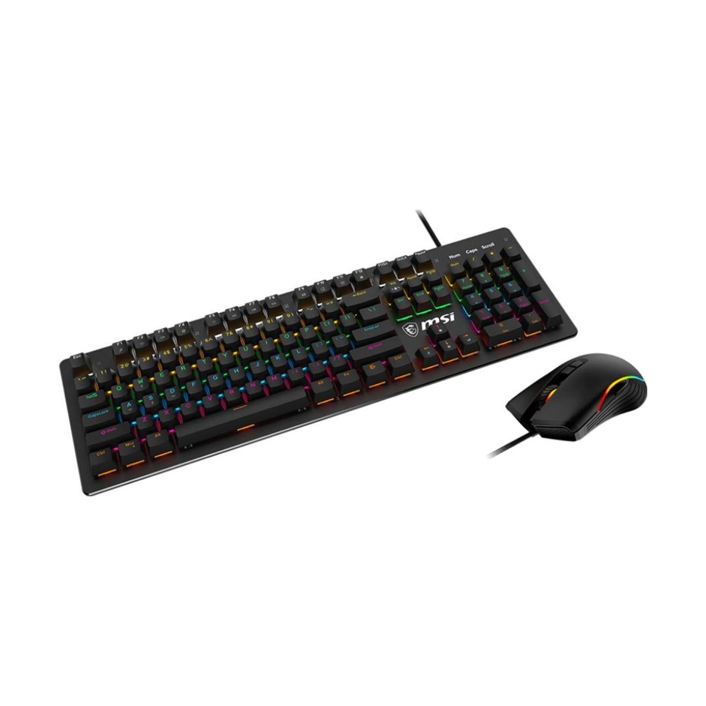 Kit de teclado y mouse MSI FORGE GK300 COMBO BLUE