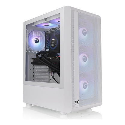 Gabinete Gaming Thermaltake S200 TG ARGB Snow Panel de Vidrio Templado (CA-1X2-00M6WN-00)