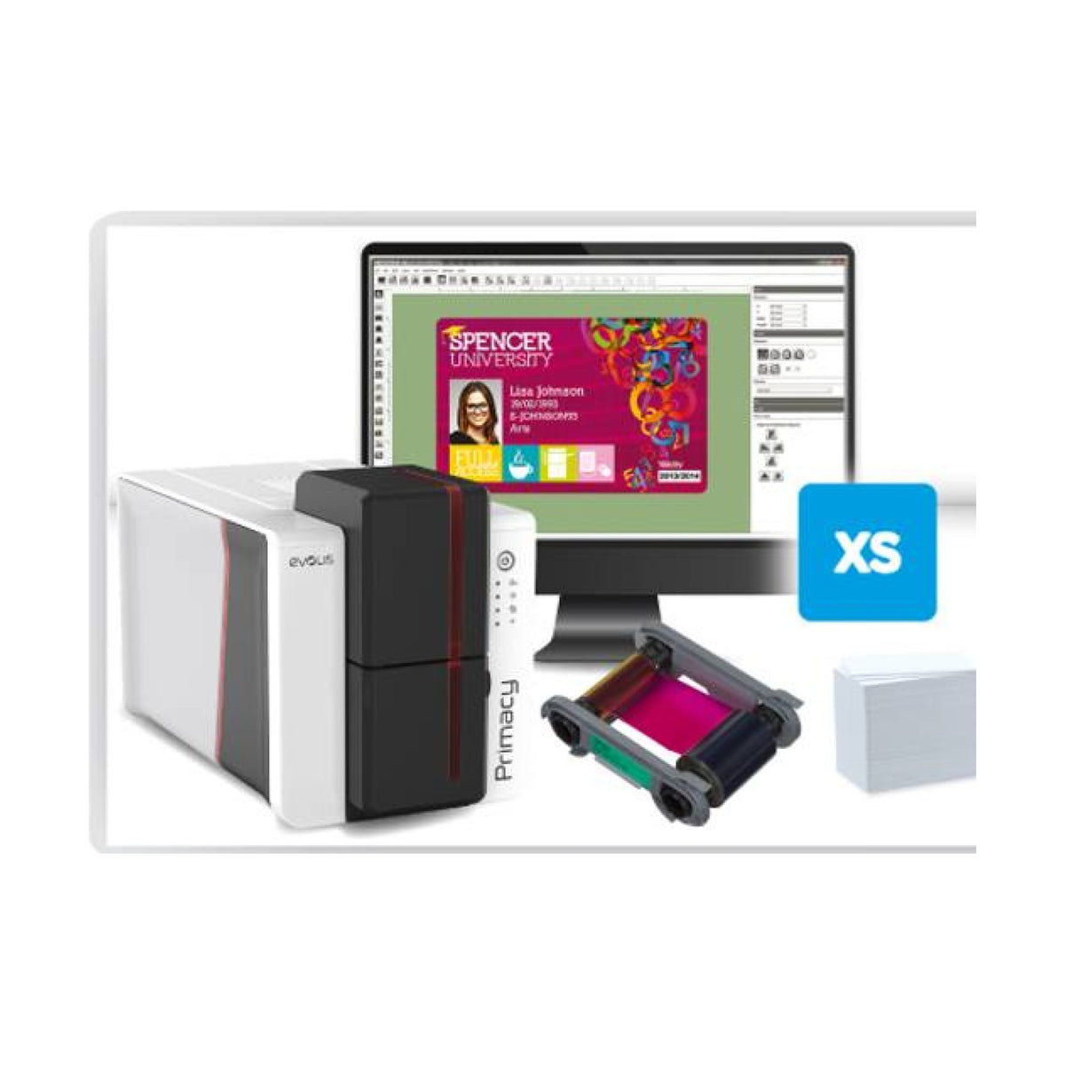 Kit de Impresora de Credenciales EVOLIS Primacy 2 Dúplex (PM2D-GP3-A)