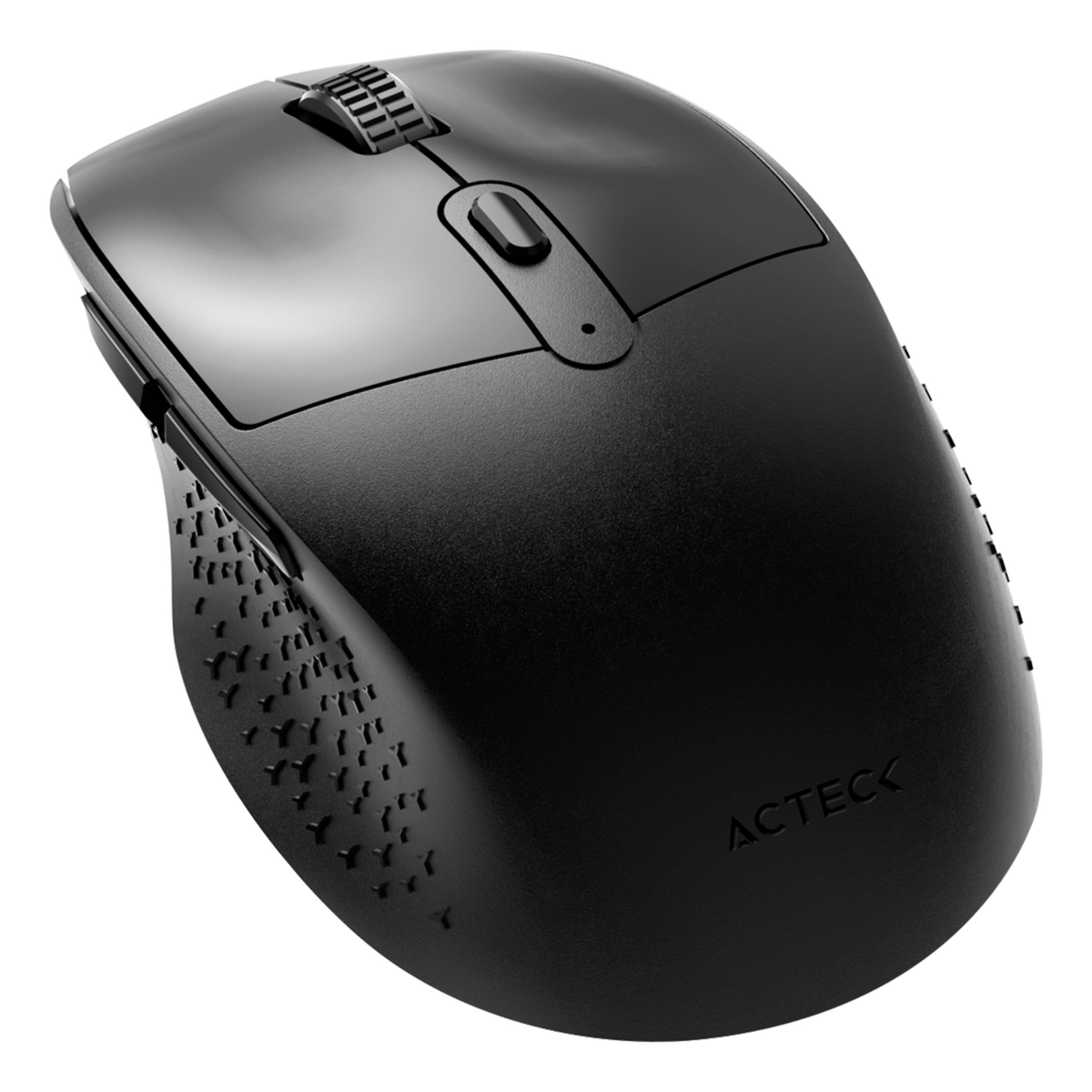 Mouse ACTECK ERGO MI680 inalámbrico 2.4 GHz óptico 1600 DPI 6 botones silencioso Negro (AC-934077)