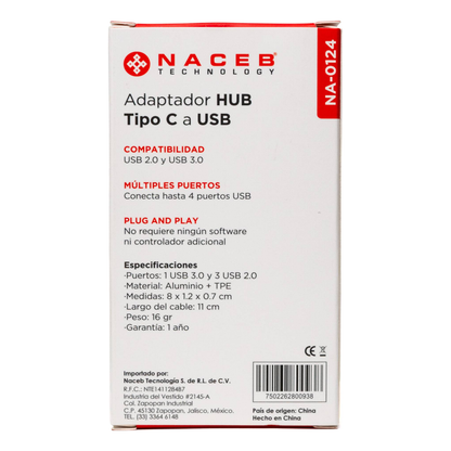 Concentradores Hub Naceb Technology NA-0124