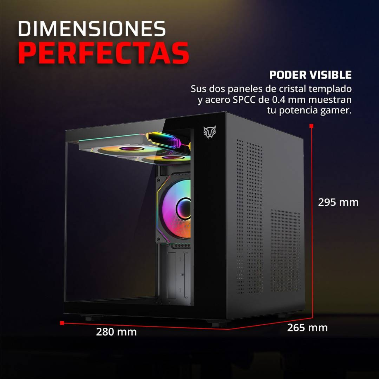 Gabinetes Gaming Balam Rush TANK GLOW MINI 3500