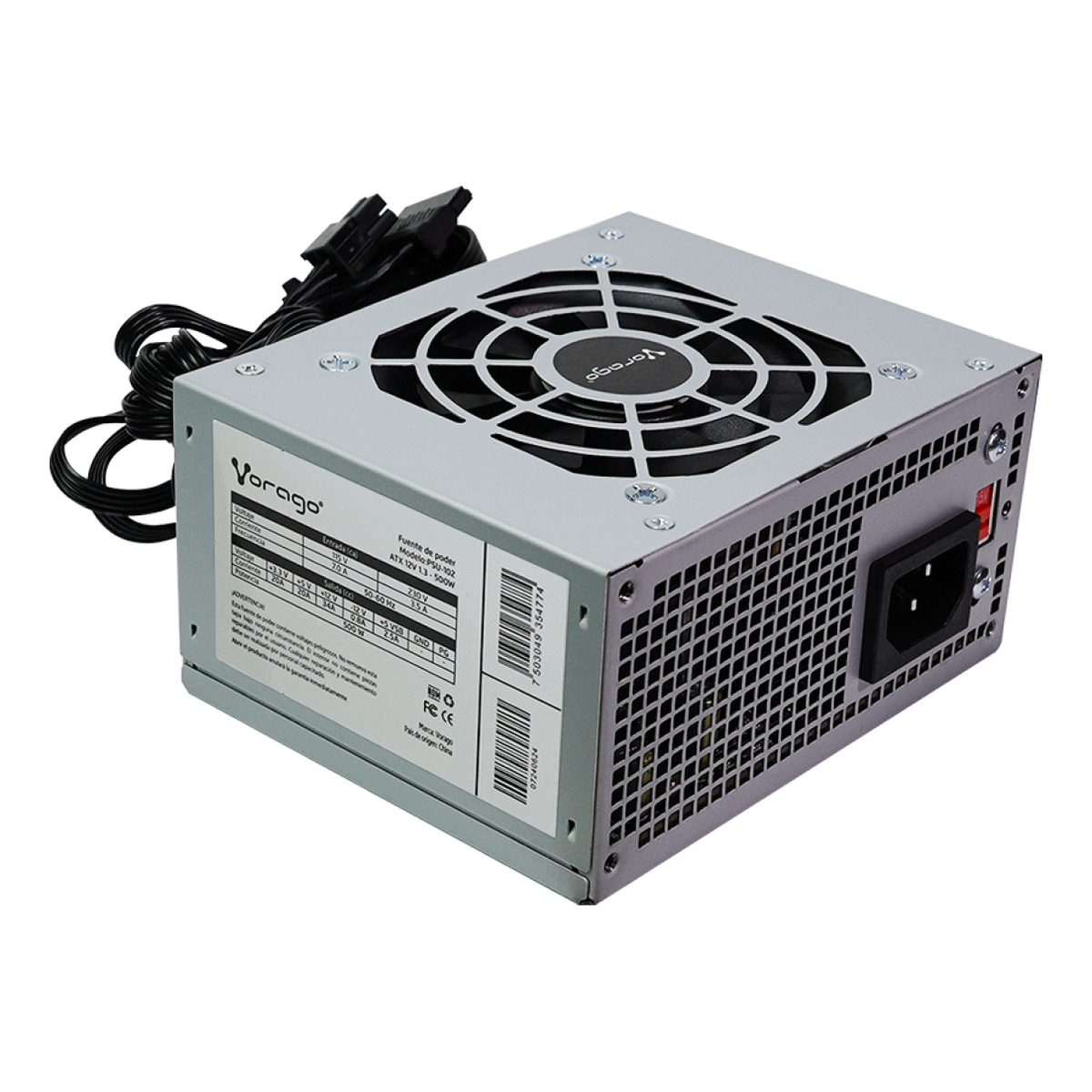 Fuente de Poder VORAGO 500 W no Modular SFX (PSU-102)