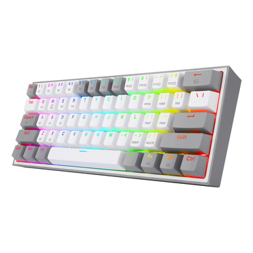 Teclado Mecánico Redragon Fizz Pro White/Gray