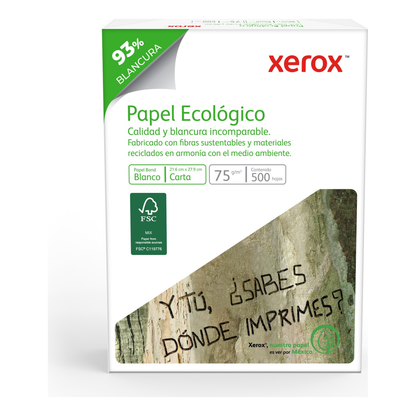 Papel Bond Ecológico Carta XEROX Ecológico