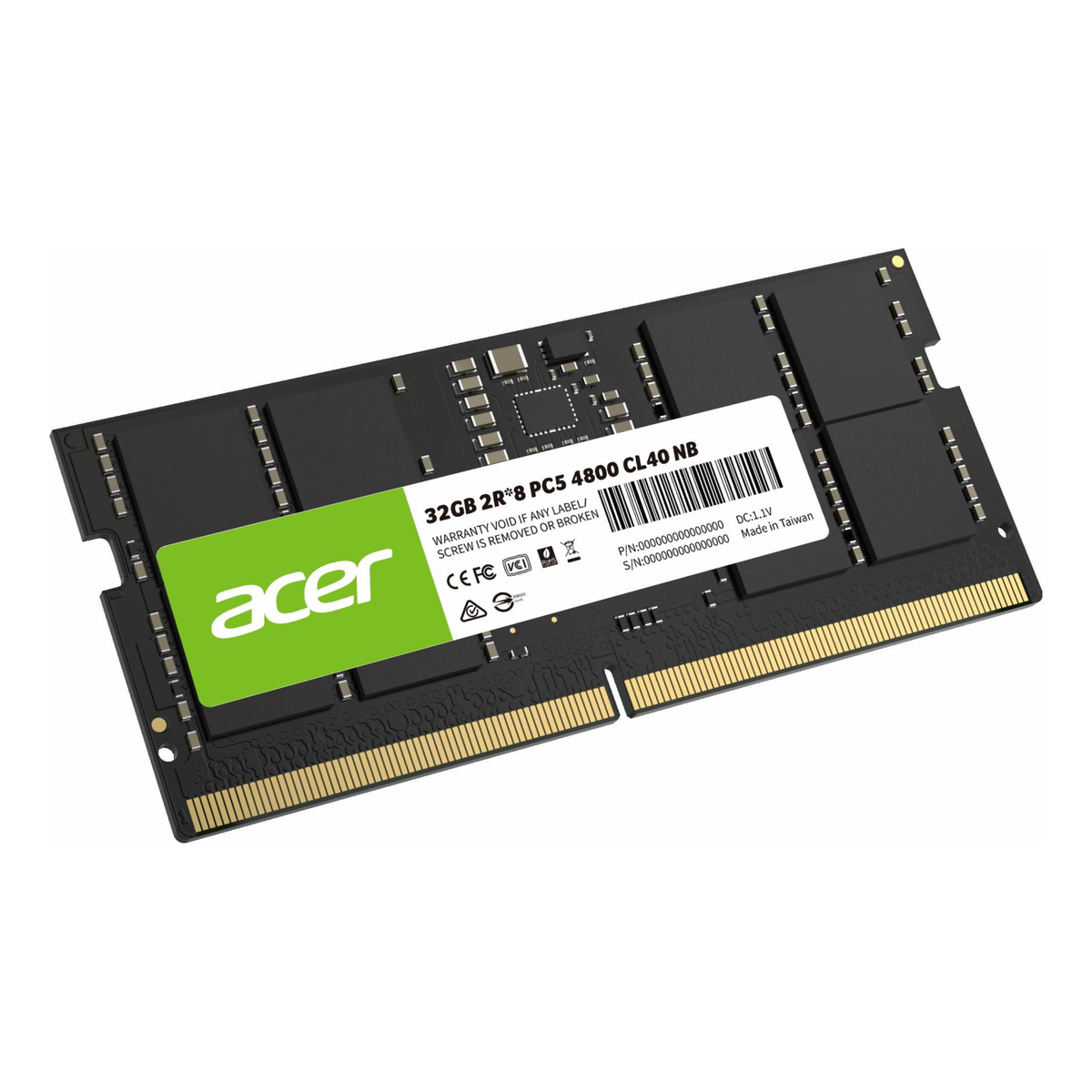 Memoria RAM para Laptop Acer SD200 32 GB DDR5 4800 MHz (BL.9BWWA.417)