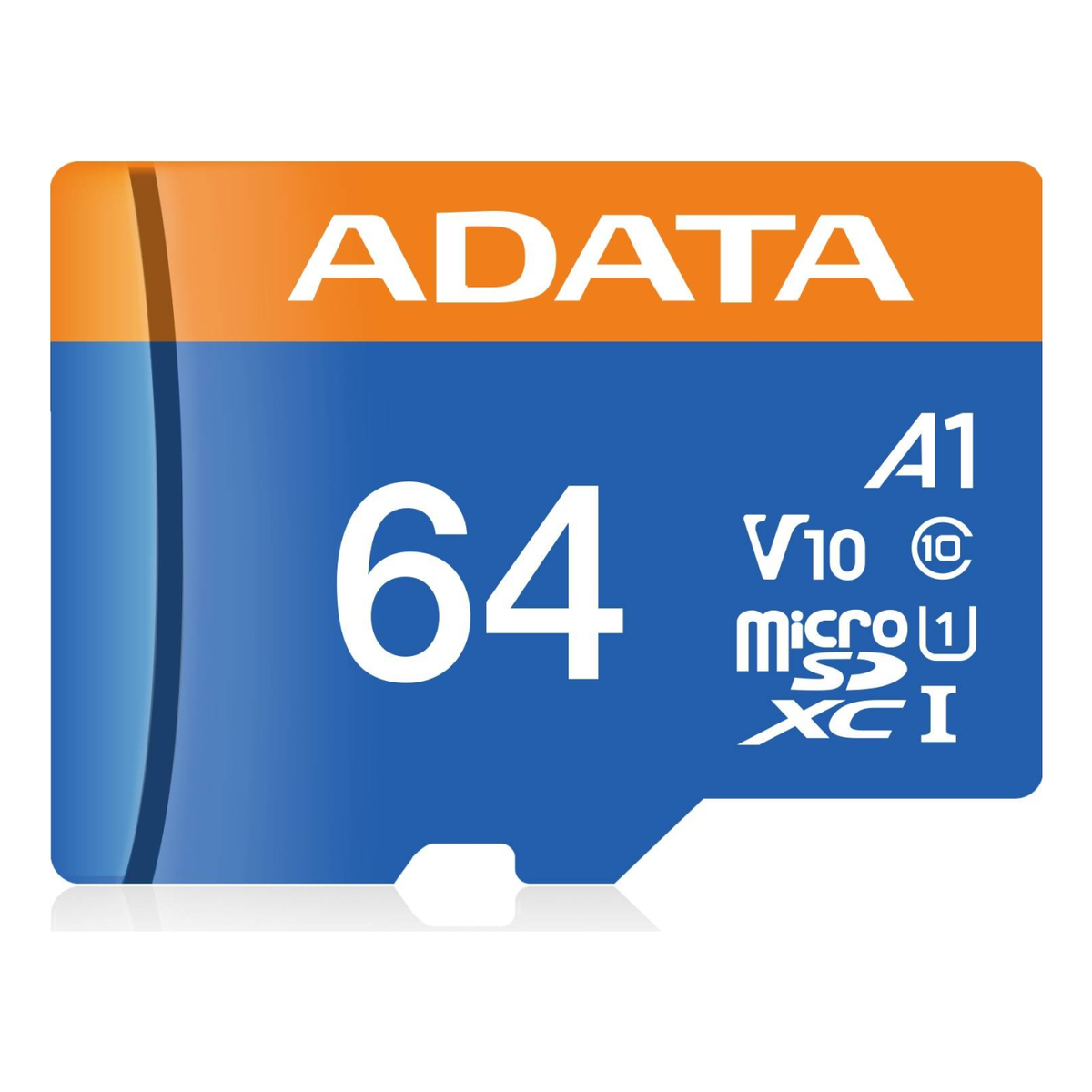 Tarjeta de Memoria microSDXC ADATA Premier 64 GB V10 A1 lectura 100 MB/s escritura 25 MB/s (AUSDX64GUICL10A1-RA1)