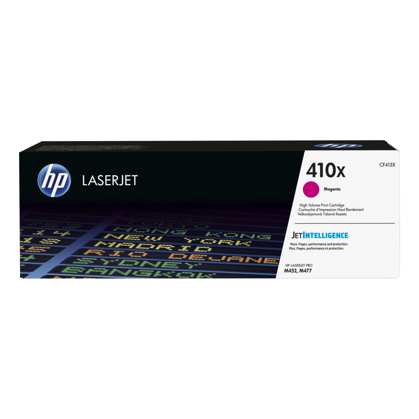 Tóner HP Original 410X Magenta – Para LaserJet Pro M452, Color LaserJet Pro MFP M477, LaserJet Pro M377 (CF413X)