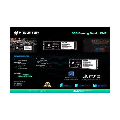 SSD NVMe Acer GM7 512 GB (BL.9BWWR.117)