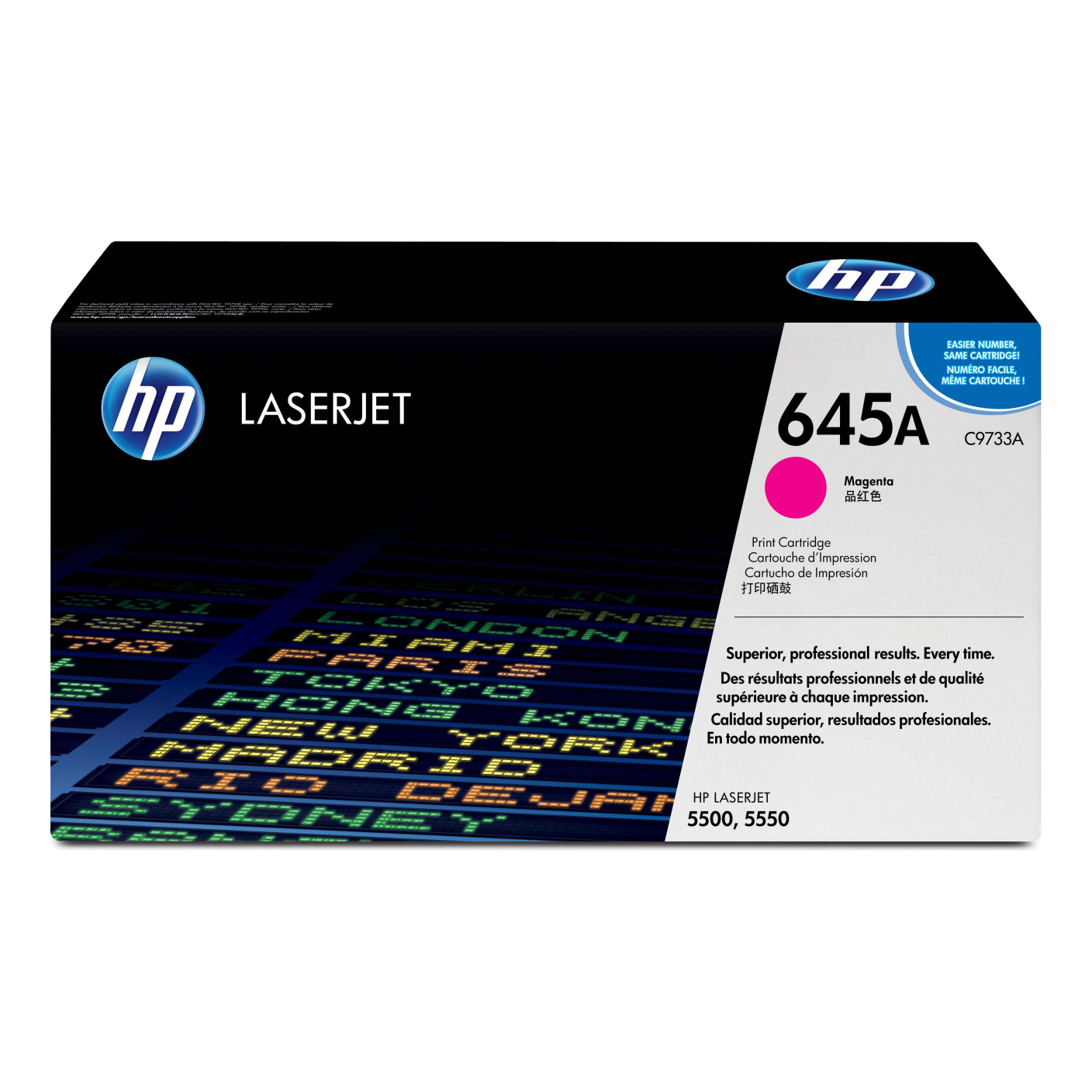 Tóner HP Original 645A Magenta – Para LaserJet 5500, LaserJet 5550, Color LaserJet 4600 (C9733A)