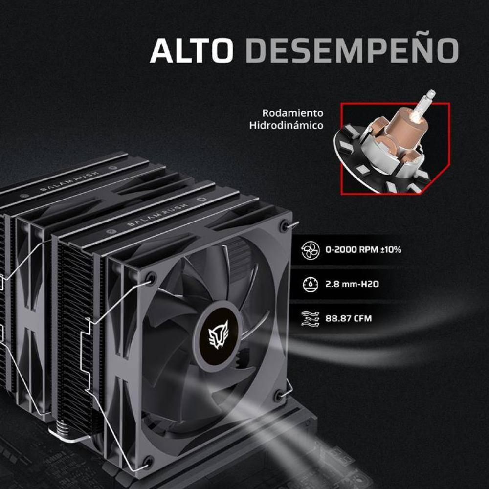 Enfriamiento y Ventilación Balam Rush HEX90