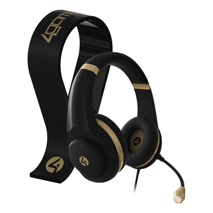 Auriculares 4Gamers XP-GOLDR-BLK-4G