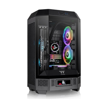 Gabinete Gaming Thermaltake The Tower 300 Micro-ATX/Mini-ITX con Vidrio Templado, 2 Ventiladores, Negro (CA-1Y4-00S1WN-00)