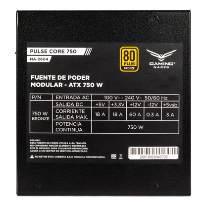 Fuentes de Poder Gaming Naceb Gaming Fuente de Poder