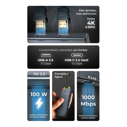 Concentradores Hub ACTECK NEXUS DOCK PRO HN940