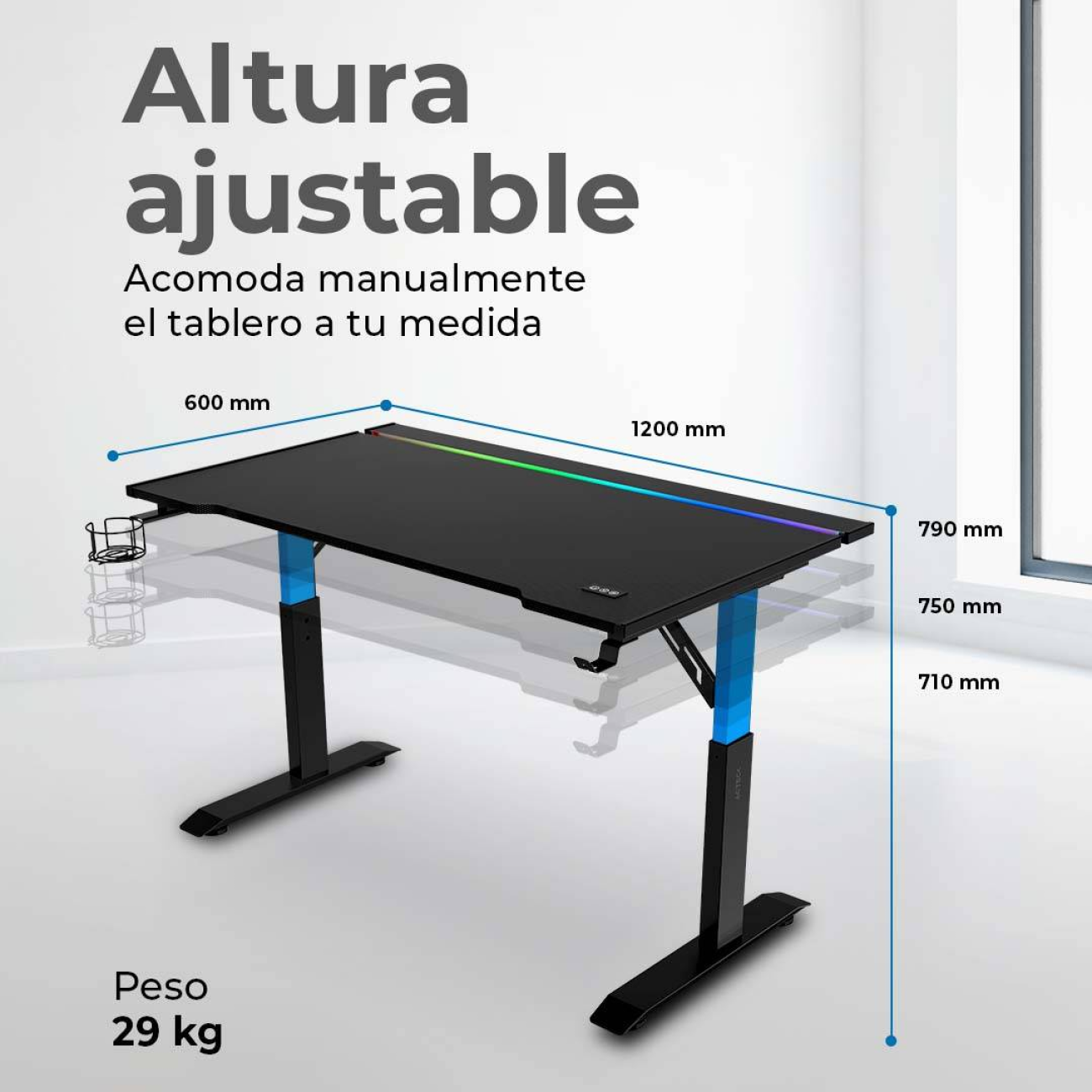 Escritorio Gaming ACTECK ED757