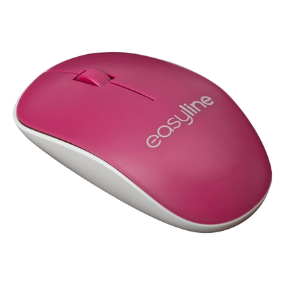 Mouse Easy Line EL-995135 Bluetooth óptico 1000 DPI 2 botones Magenta