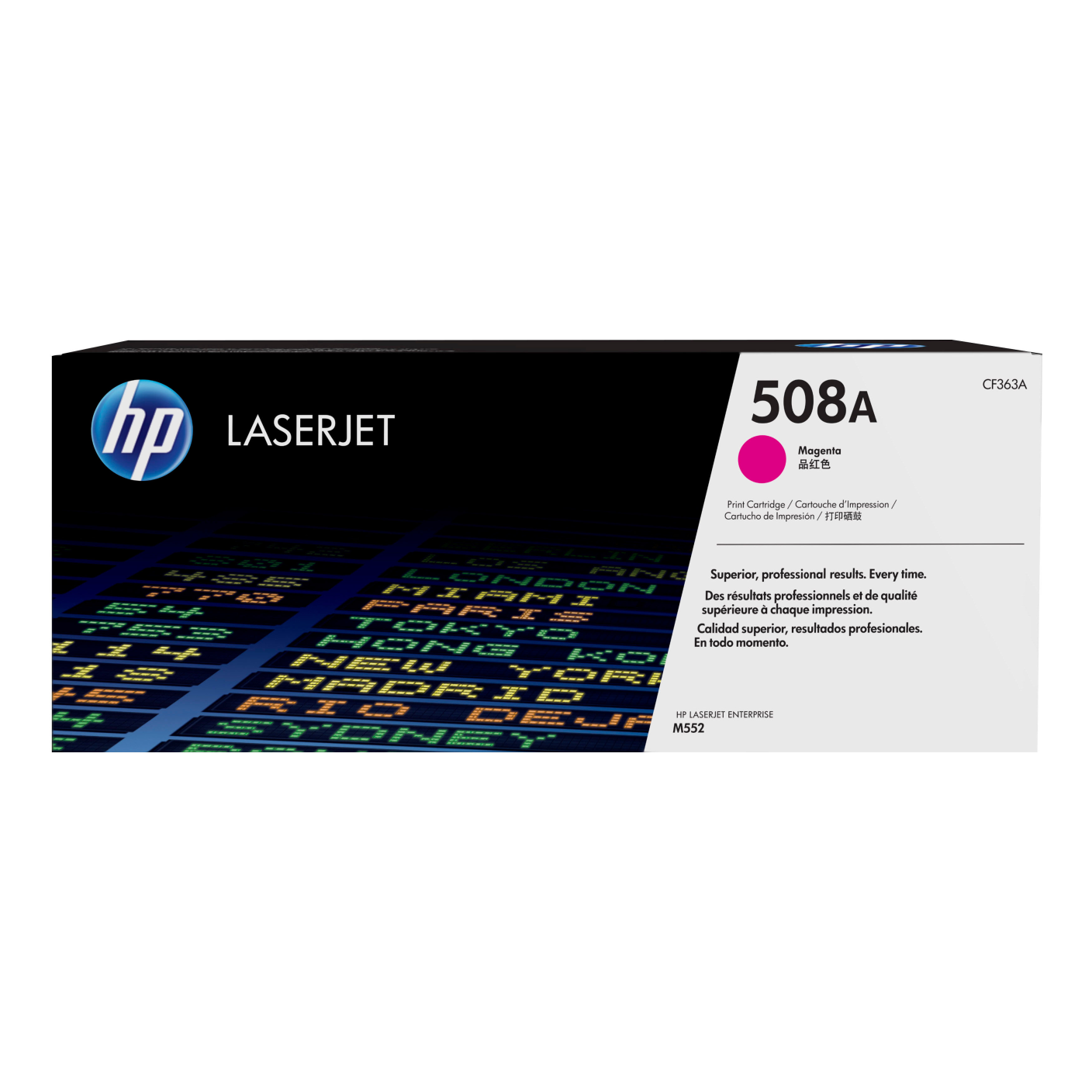 Tóner HP Original 508A Magenta – Para LaserJet M552, Color LaserJet M553, LaserJet M577 (CF363A)