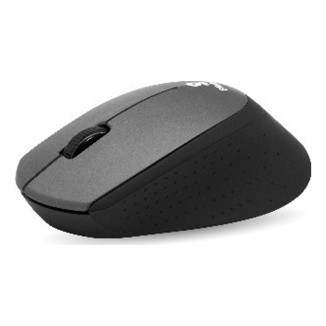 Mouse BROBOTIX 6000786 inalámbrico 2.4 GHz óptico 1000 DPI 3 botones ergonómico Negro, Gris