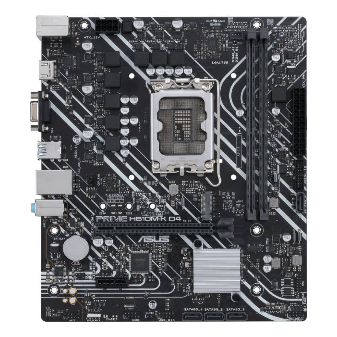 Motherboard ASUS PRIME H610M-K D4-CSM Socket LGA1700 Micro-ATX DDR4