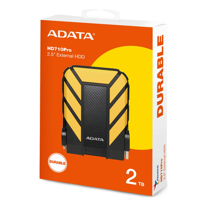 Disco Duro Externo ADATA HD710 Pro 2 TB USB 3.2 Gen 1 2.5 Pulgadas (AHD710P-2TU31-CYL)