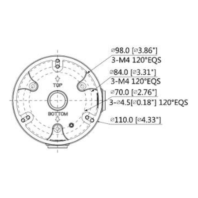 Caja de conexiones Dahua Technology DH-PFA136
