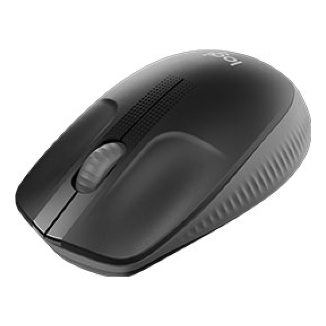 Mouse Logitech M190 inalámbrico 2.4 GHz óptico 1000 DPI 3 botones Negro, Carbón Vegetal (910-005902)