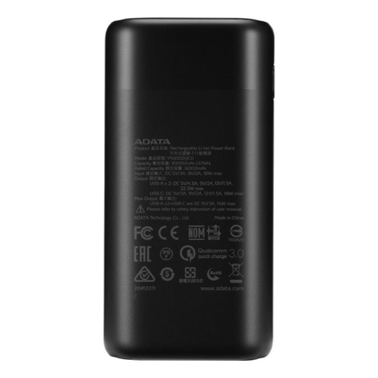 PowerBank  ADATA AP10000QCD-DGT-CBK