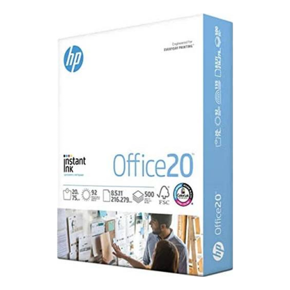Papel HP Carta 75g 92% Blancura – 10 Resmas (500 hojas c/u)