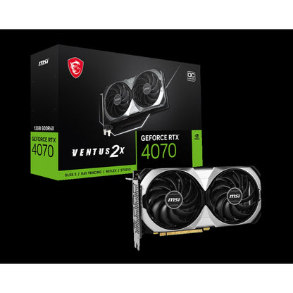 Tarjeta de Video Gaming MSI G4070V2X12C RTX 4070 2 Ventiladores OC