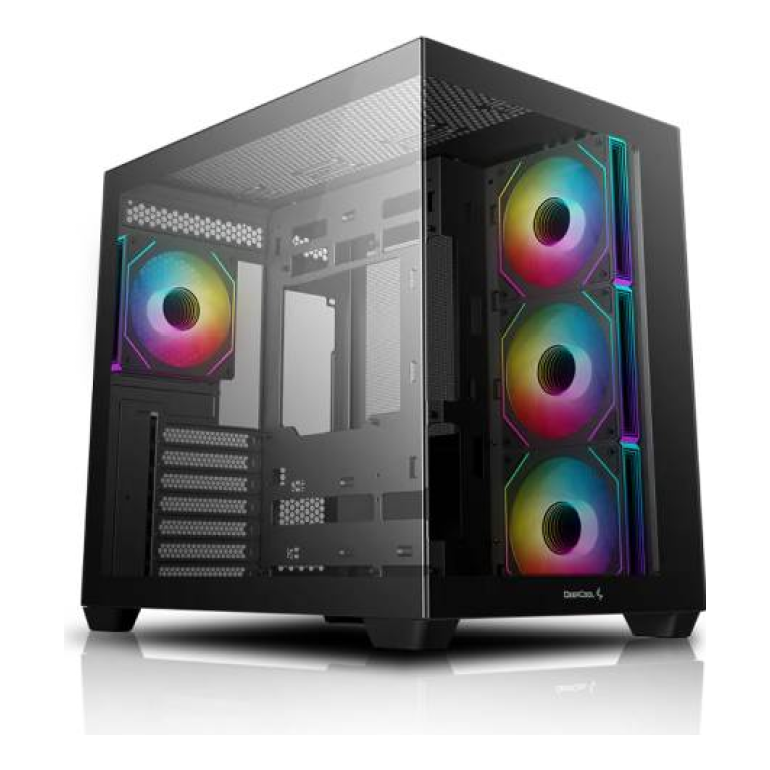 Gabinete Gaming DeepCool CG530 ATX/Micro-ATX ARGB Negro (R-CG530-BKADA4-G-1)