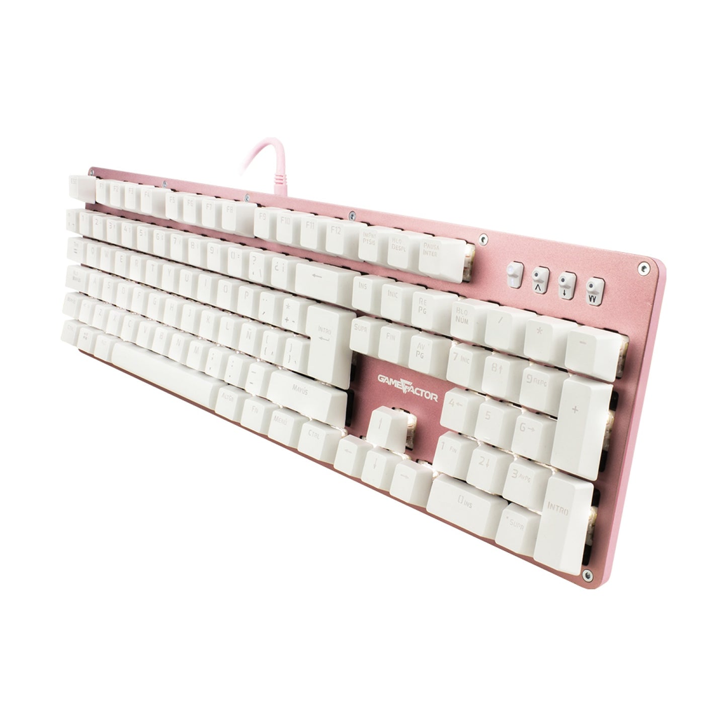 Teclado mecánico GAME FACTOR KBG400-PK-RD