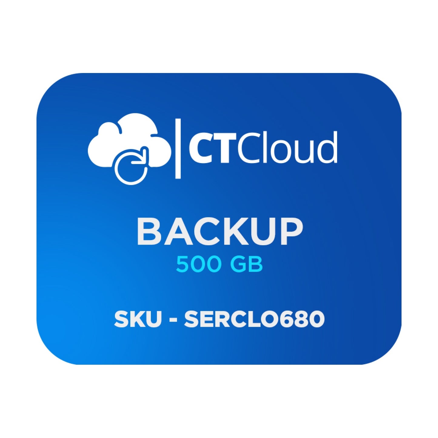 Backup en la Nube CT Cloud NCBU500GB