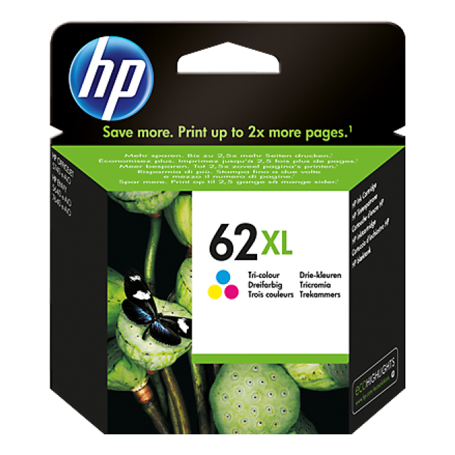 Cartucho de Tinta HP Original 62XL Cian – Para Envy 5540, OfficeJet 200, OfficeJet 250 (C2P07AL)