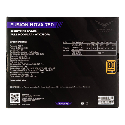 Fuente de poder Naceb Technology NA-2598