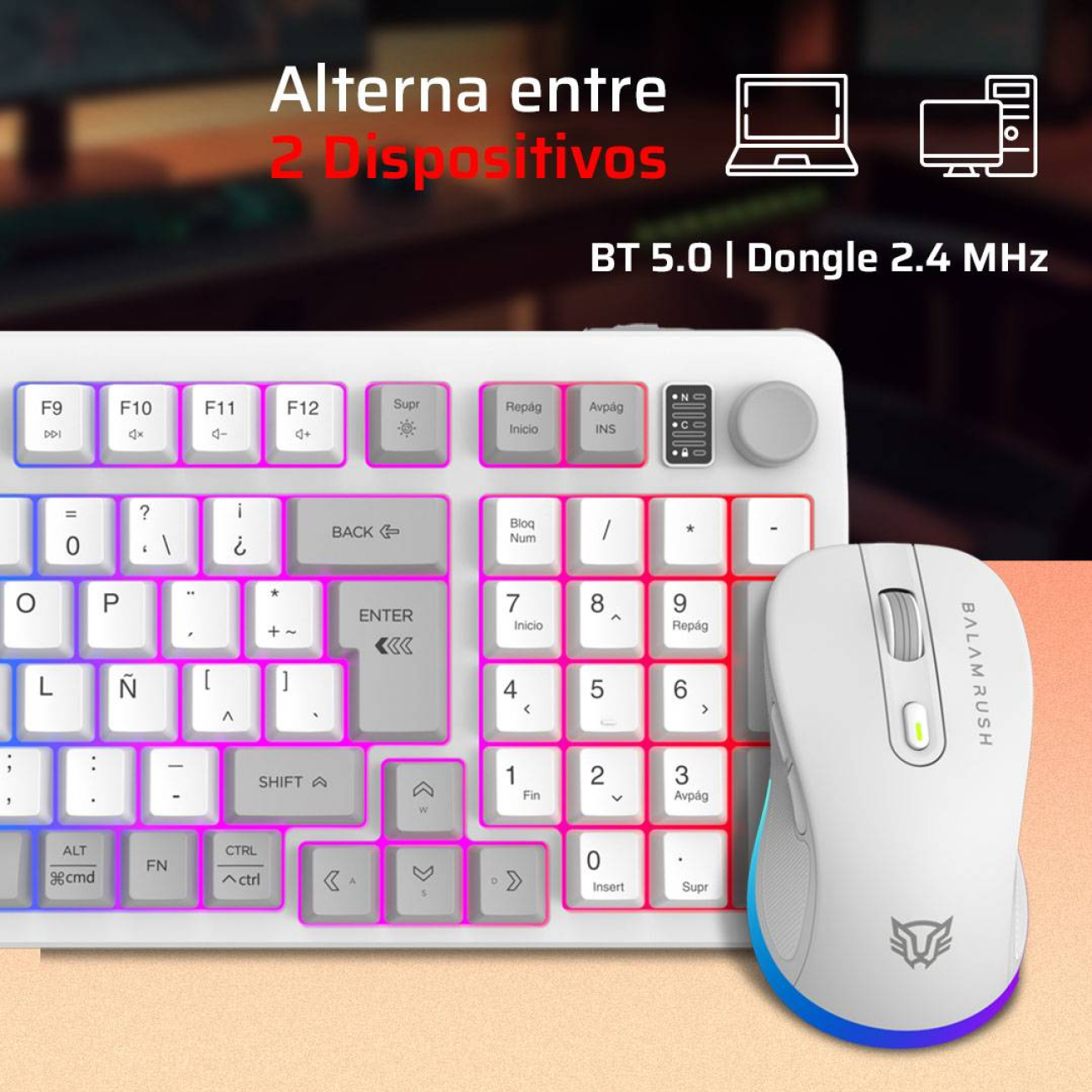 Kits para Teclado y Mouse Balam Rush KG525