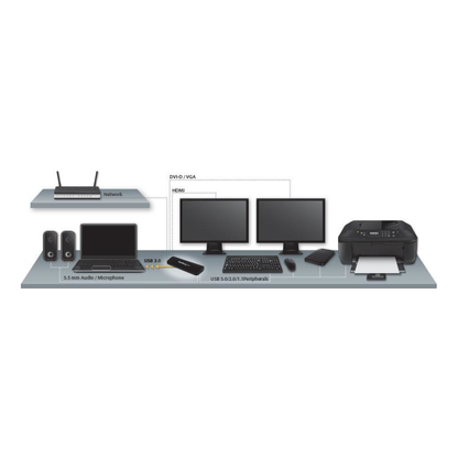 Replicador de Puertos StarTech.com USB3SDOCKHDV